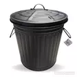 Astia kannella, sinkitty 25 l musta - Ämpärit ja saavit - 6438168112305 - 1