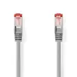 CAT6 Verkkokaapeli | RJ45 uros | RJ45 uros | S/FTP | 10.0 m | Pyöreä | LSZH | Harmaa | Label - Tietokone ja verkko - 5412810423545 - 1