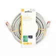 CAT6 Verkkokaapeli | RJ45 uros | RJ45 uros | S/FTP | 10.0 m | Pyöreä | LSZH | Harmaa | Label - Tietokone ja verkko - 5412810423545 - 66