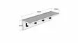 Seinähylly Anthracite 60x14,5x16,3 cm - Skandinaavinen Muotoilu, 100% Melamiinipinnoitettu Lastulevy, Monikäyttöinen - Seinähyllyt - 8681875809435 - 3
