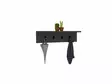 Seinähylly Anthracite 60x14,5x16,3 cm - Skandinaavinen Muotoilu, 100% Melamiinipinnoitettu Lastulevy, Monikäyttöinen - Seinähyllyt - 8681875809435 - 1