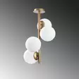 Kattokruunu, kulta, 32 cm, 53 cm, kestävä, elegantti, säädettävä - Katto- ja seinävalaisimet - 8681875742855 - 4