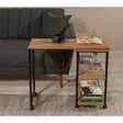 Sivupöytä, atlantic pine black, Kestävä, monikäyttöinen, siirrettävä - Sivu- ja apupöydät - 8682870773455 - 9