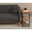 Sivupöytä, atlantic pine black, Kestävä, monikäyttöinen, siirrettävä - Sivu- ja apupöydät - 8682870773455 - 8