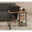Sivupöytä, atlantic pine black, Kestävä, monikäyttöinen, siirrettävä - Sivu- ja apupöydät - 8682870773455 - 7