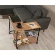 Sivupöytä, atlantic pine black, Kestävä, monikäyttöinen, siirrettävä - Sivu- ja apupöydät - 8682870773455 - 3