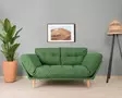 3-istuttava vuodesohva, vihreä, 200 cm x 70 cm, kestävä, mukava, monikäyttöinen - Vuodesohvat - 8681875833485 - 1