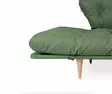 3-istuttava vuodesohva, vihreä, 200 cm x 70 cm, kestävä, mukava, monikäyttöinen - Vuodesohvat - 8681875833485 - 6