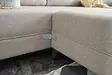 Kulmasohvasänky, kerma, 300 cm leveä, kestävä, helppohoitoinen - Sohvat - 8682870658905 - 5