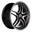 GT Black Polished Chrome Rivets 8x18 - 18-tuumaiset - BARB01045 - 3