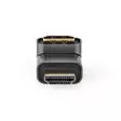 HDMI -sovitin | HDMI liitin / HDMI uros | HDMI Ulostulo | Kullattu | Kulma, 270 ° | Alumiini | Gun Metal Harmaa | 1 kpl | Laatikko kannella ja ikkunalla - Videoliittimet ja plugit - 5412810333585 - 10