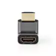 HDMI -sovitin | HDMI liitin / HDMI uros | HDMI Ulostulo | Kullattu | Kulma, 270 ° | Alumiini | Gun Metal Harmaa | 1 kpl | Laatikko kannella ja ikkunalla - Videoliittimet ja plugit - 5412810333585 - 11