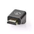 HDMI -sovitin | HDMI liitin / HDMI uros | HDMI Ulostulo | Kullattu | Kulma, 270 ° | Alumiini | Gun Metal Harmaa | 1 kpl | Laatikko kannella ja ikkunalla - Videoliittimet ja plugit - 5412810333585 - 43