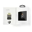 HDMI -sovitin | HDMI liitin / HDMI uros | HDMI Ulostulo | Kullattu | Kulma, 270 ° | Alumiini | Gun Metal Harmaa | 1 kpl | Laatikko kannella ja ikkunalla - Videoliittimet ja plugit - 5412810333585 - 67