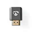 HDMI -sovitin | HDMI liitin / HDMI uros | HDMI Ulostulo | Kullattu | Kulma, 270 ° | Alumiini | Gun Metal Harmaa | 1 kpl | Laatikko kannella ja ikkunalla - Videoliittimet ja plugit - 5412810333585 - 30