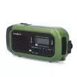 Hätäradio | Kannettava malli | DAB+ / FM | Käsiveivi / Paristokäyttöinen / Solar Powered / USB Virta | Herätyskellotoiminnan | Musta / Vihreä - Radiot ja MP3/4-soittimet - 5412810444175 - 40