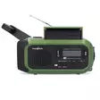 Hätäradio | Kannettava malli | DAB+ / FM | Käsiveivi / Paristokäyttöinen / Solar Powered / USB Virta | Herätyskellotoiminnan | Musta / Vihreä - Radiot ja MP3/4-soittimet - 5412810444175 - 46