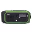 Hätäradio | Kannettava malli | DAB+ / FM | Käsiveivi / Paristokäyttöinen / Solar Powered / USB Virta | Herätyskellotoiminnan | Musta / Vihreä - Radiot ja MP3/4-soittimet - 5412810444175 - 10