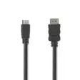 High Speed HDMI Kaapeli Ethernet | HDMI liitin | HDMI Mini | 4K@30Hz | 10.2 Gbps | 2.00 m | Pyöreä | PVC | Musta | Laatikko - HDMI-kaapelit - 5412810289905 - 1