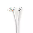 IEC (koaksiaali) CAT6 Combi-kaapeli kelalla | RG58 | 75 Ohm | Kolminkertainen suojaus | ECA | 50.0 m | Pyöreä | Valkoinen | Pakkaus - Antennikaapelit - 5412810320325 - 1