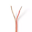 Kaiutinkaapeli | 2 x 2.50 mm² | Kupari | 100 m | Pyöreä | PVC | Läpikuultava | Kela - Audiokaapelit - 5412810312245 - 1