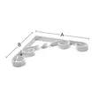 Kannatin Habo 4 100 x 100 mm valkoinen - Koukut ja ripustimet - 7317900171345 - 1