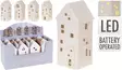 Keraaminen talo led 16 cm - Joulukoristeet ja -tekstiilit - 8719202748765 - 1