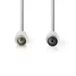 Koaksiaalikaapeli | IEC (Coax) Uros | IEC (Coax) Naaras | Niklattu | 90 dB | 75 Ohm | Tuplasuojattu | 2.00 m | Pyöreä | PVC | Valkoinen | Kirjekuori - Antennikaapelit - 5412810281855 - 10