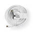 Koaksiaalikaapeli | IEC (Coax) Uros | IEC (Coax) Naaras | Niklattu | 75 Ohm | Tuplasuojattu | 10.0 m | Pyöreä | PVC | Valkoinen | Panta - Antennikaapelit - 5412810325405 - 3