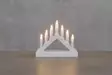 Kynttelikk=C3=B6 7-haarainen mini 13 cm valko - Led-kynttilät ja lyhdyt - 6410416310565 - 2