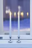 LED-kynttil=C3=A4 hopea jalka 35,5 cm 2 kpl - Led-kynttilät ja lyhdyt - 6410413060975 - 4