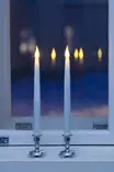 LED-kynttil=C3=A4 hopea jalka 35,5 cm 2 kpl - Led-kynttilät ja lyhdyt - 6410413060975 - 3