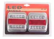 Takavalo LED 12V 2kpl - Ajovalot ja polttimot - 6430032152455 - 1