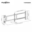 Motorised TV Wall Mount | 32 - 75 " | Maximum supported screen weight: 50 kg | Rotatable | Minimum wall distance: 56 mm | Remote controlled | ABS / Steel | Black - TV telineet - 5412810450565 - 80
