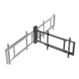 Motorised TV Wall Mount | 32 - 75 " | Maximum supported screen weight: 50 kg | Rotatable | Minimum wall distance: 56 mm | Remote controlled | ABS / Steel | Black - TV telineet - 5412810450565 - 41