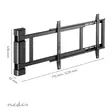 Motorised TV Wall Mount | 32 - 75 " | Maximum supported screen weight: 50 kg | Rotatable | Minimum wall distance: 56 mm | Remote controlled | ABS / Steel | Black - TV telineet - 5412810450565 - 55