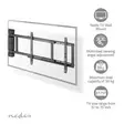Motorised TV Wall Mount | 32 - 75 " | Maximum supported screen weight: 50 kg | Rotatable | Minimum wall distance: 56 mm | Remote controlled | ABS / Steel | Black - TV telineet - 5412810450565 - 50