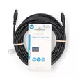 Optinen Audiokaapeli | TosLink uros | TosLink uros | 10.0 m | Pyöreä | PVC | Musta | Label - Audiokaapelit - 5412810420445 - 66