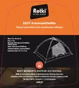Retki Automaattiteltta Easy - Teltat, laavut, riippumatot - 6430066036165 - 3