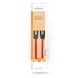 SATA kaapeli | 3 Gbps | SATA 7-Pin naaras | SATA 7-Pin naaras | Niklattu | 0.50 m | Litteä | PVC | Punainen | Laatikko - Tietokone ja verkko - 5412810422265 - 66
