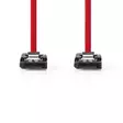 SATA kaapeli | 3 Gbps | SATA 7-Pin naaras | SATA 7-Pin naaras | Niklattu | 0.50 m | Litteä | PVC | Punainen | Laatikko - Tietokone ja verkko - 5412810422265 - 10