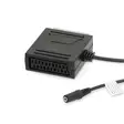 SCART-kaapeli | SCART Uros | SCART Naaras / 3.5 mm naaras | Niklattu | 480p | 0.20 m | Pyöreä | PVC | Musta | Laatikko - Nedis tuotteet - 5412810426775 - 1