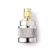 SMA-adapteri | SMA uros | N uros | Kullattu | 50 Ohm | Suora | PVC | Hopea / Kulta | 2 kpl | Laatikko - Nedis tuotteet - 5412810425655 - 30