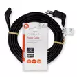 Sähköjohto | Euro Uros | IEC-320-C7 | Kulma | Kulma vasemmalle | Niklattu | 5.00 m | Litteä | PVC | Musta | Label - Virtakaapelit ja liittimet - 5412810427505 - 66
