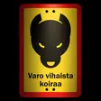 Sekure 2mm 20x30cm alumiinikyltti "Varo vihaista koiraa" - Opaste- ja varoituskyltit - 6438014353685 - 2