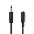 Stereoäänikaapeli | 3.5 mm uros | 6.35 mm naaras | Niklattu | 0.20 m | Pyöreä | Blister - Audiokaapelit - 5412810288205 - 1