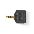 Stereoäänisovitin | 3.5 mm uros | 2x 3.5 mm naaras | Kullattu | Suora | ABS-Muovi | Musta | 10 kpl | Muovipussi - Audioadapterit - 5412810298785 - 1