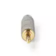 Stereoäänisovitin | 3.5 mm uros | 6.35 mm naaras | Kullattu | Suora | Alumiini / Sinkkiä | Kulta / Metalli | 1 kpl | Laatikko kannella ja ikkunalla - Audioadapterit - 5412810332915 - 10