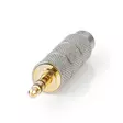 Stereoäänisovitin | 3.5 mm uros | 6.35 mm naaras | Kullattu | Suora | Alumiini / Sinkkiä | Kulta / Metalli | 1 kpl | Laatikko kannella ja ikkunalla - Audioadapterit - 5412810332915 - 40
