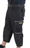 Työhousut 3/4-pituus musta Finnwork - Työhousut ja haalarit - 6438168092645 - 2
